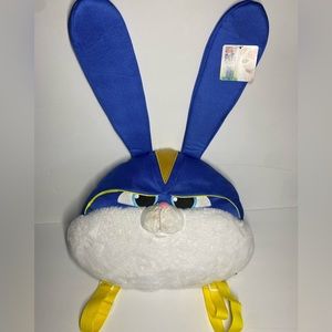 Universal Studios The Secret Life Of Pets 2 Snowball Plush Toy Bunny Backpack